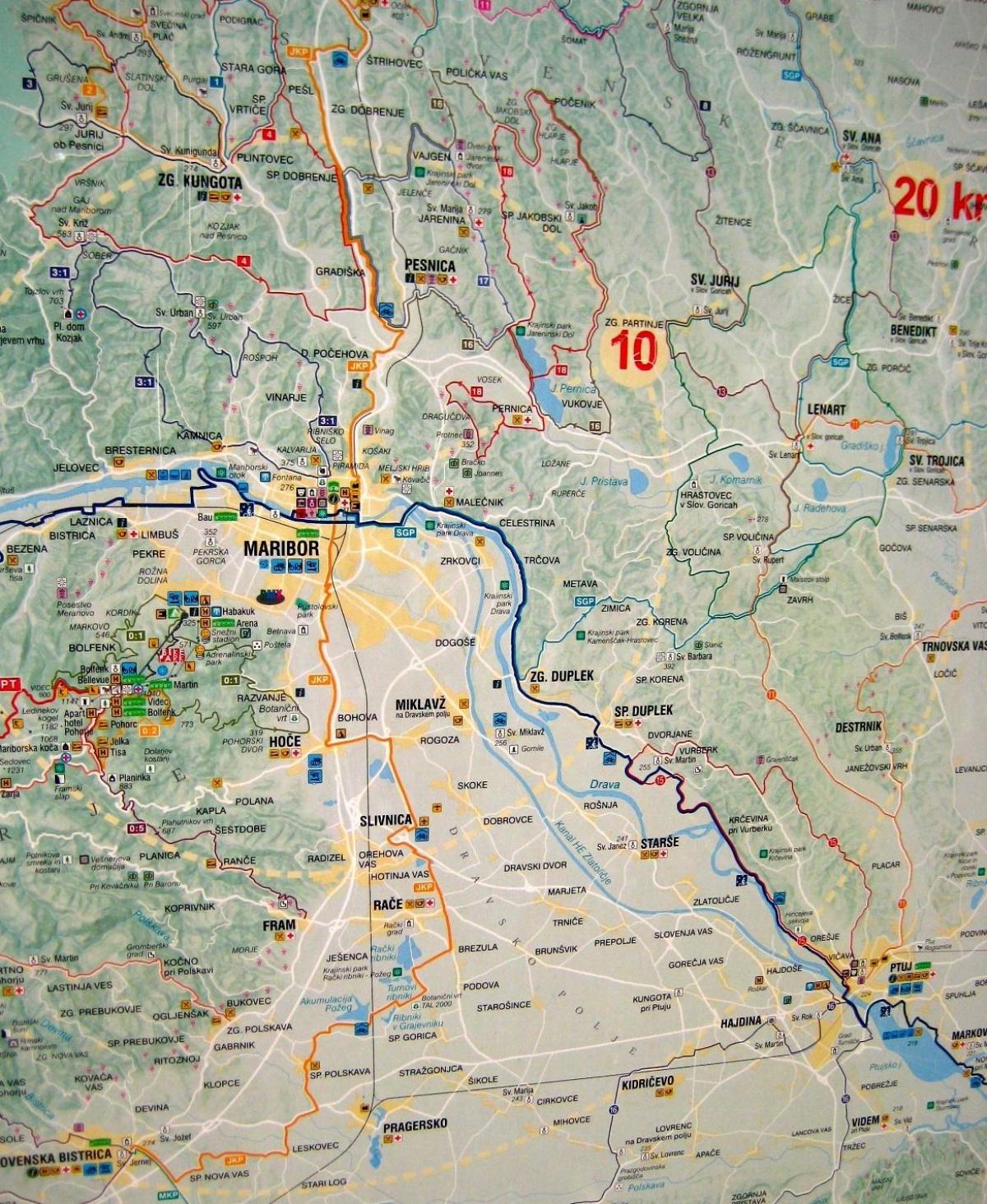 Mapa ng kamping Slovenia