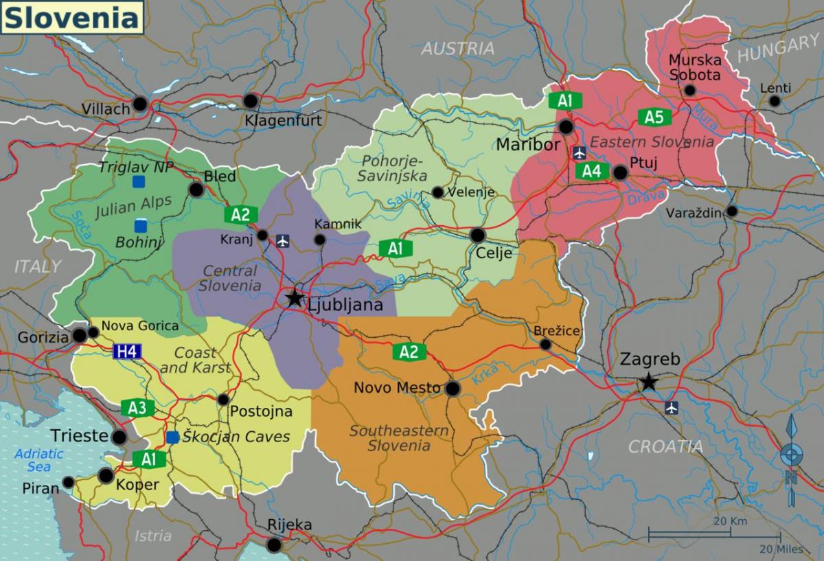 Slovenia mapa ng bansa
