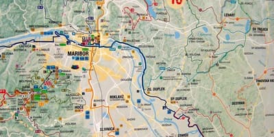 Mapa ng Slovenia sa pagbibisikleta