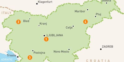 Mapa ng rehiyon Slovenia