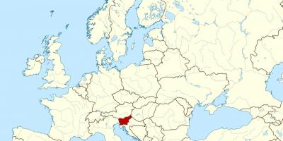 Slovenia lokasyon sa mapa ng mundo