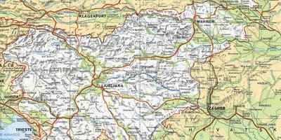 Mapa ng terme Slovenia